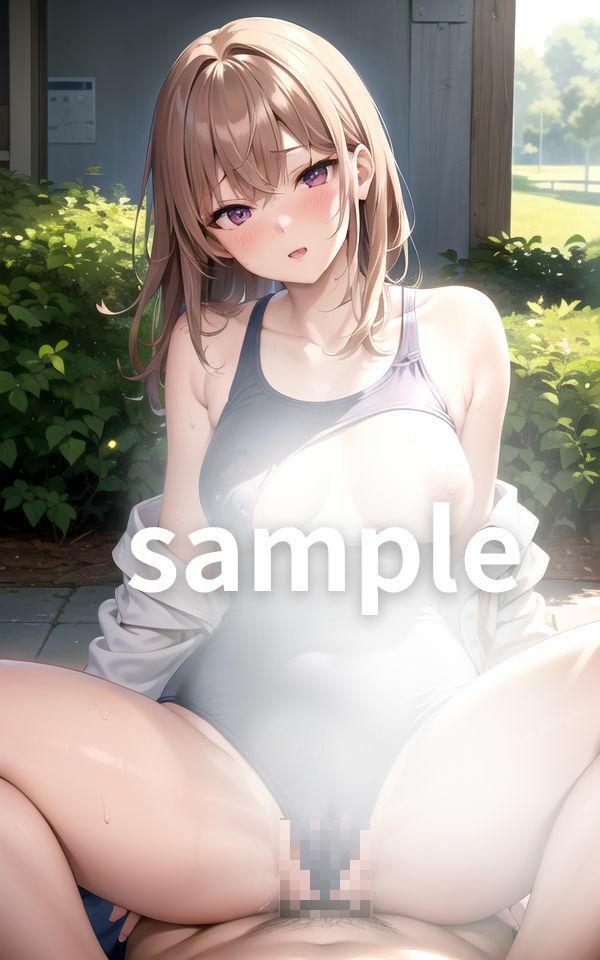 サンプル画像2:スク水のままえっちなことしちゃお4(AIamerica) [d_415931]