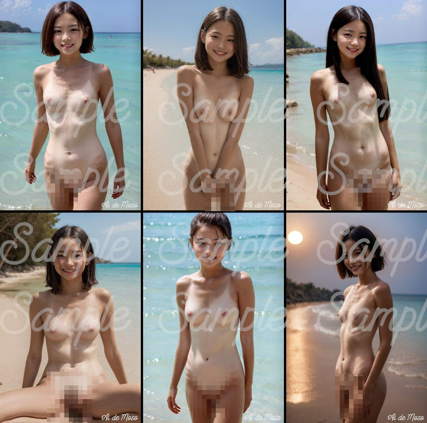 サンプル画像5:【4K】スク水日焼け跡〜無垢な美少女の記録〜【435枚】(AIで妄想) [d_416050]