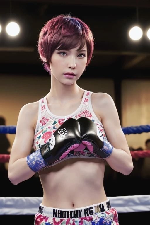 強さと美しさ:格闘技美女の魅力のサンプル画像 6