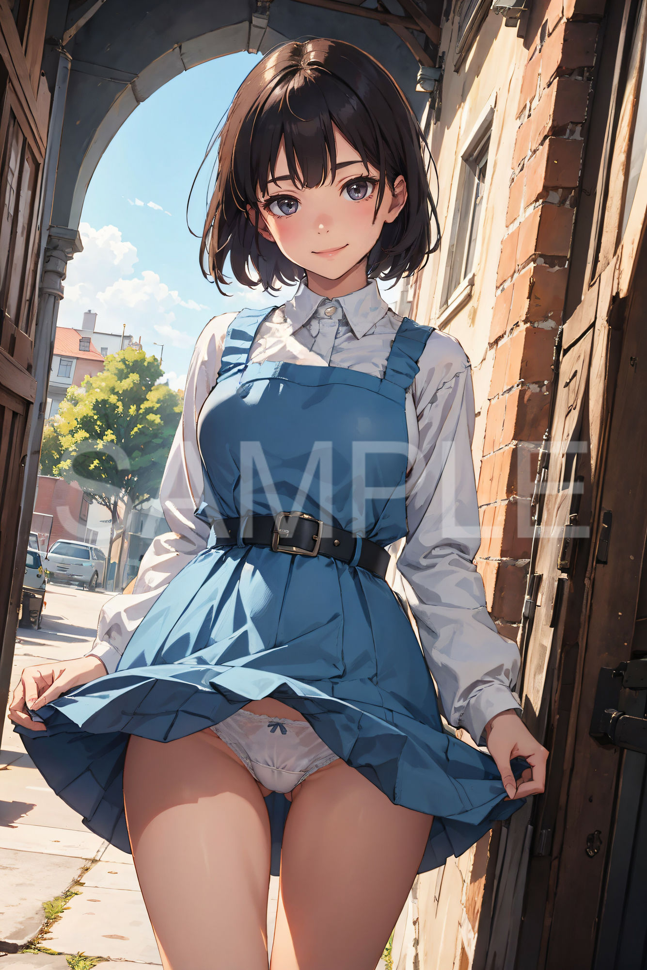 サンプル画像6:制服女子パンティー図鑑(あなスタシア) [d_416210]