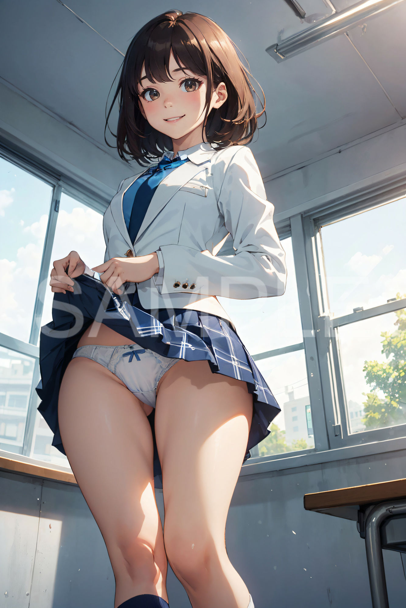 サンプル画像2:制服女子パンティー図鑑 その2(あなスタシア) [d_416215]