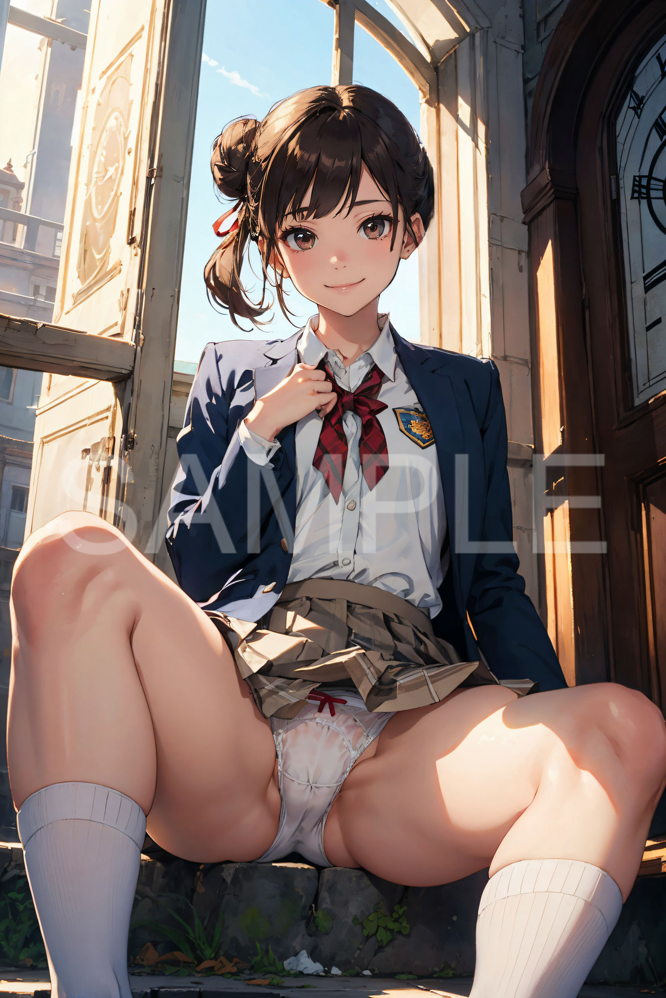 サンプル画像5:制服女子パンティー図鑑 その2(あなスタシア) [d_416215]