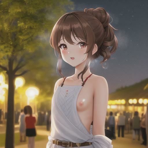 サンプル画像5:茶髪ハーフアップちゃんのどこでも露出！！(まんまんちん) [d_416258]