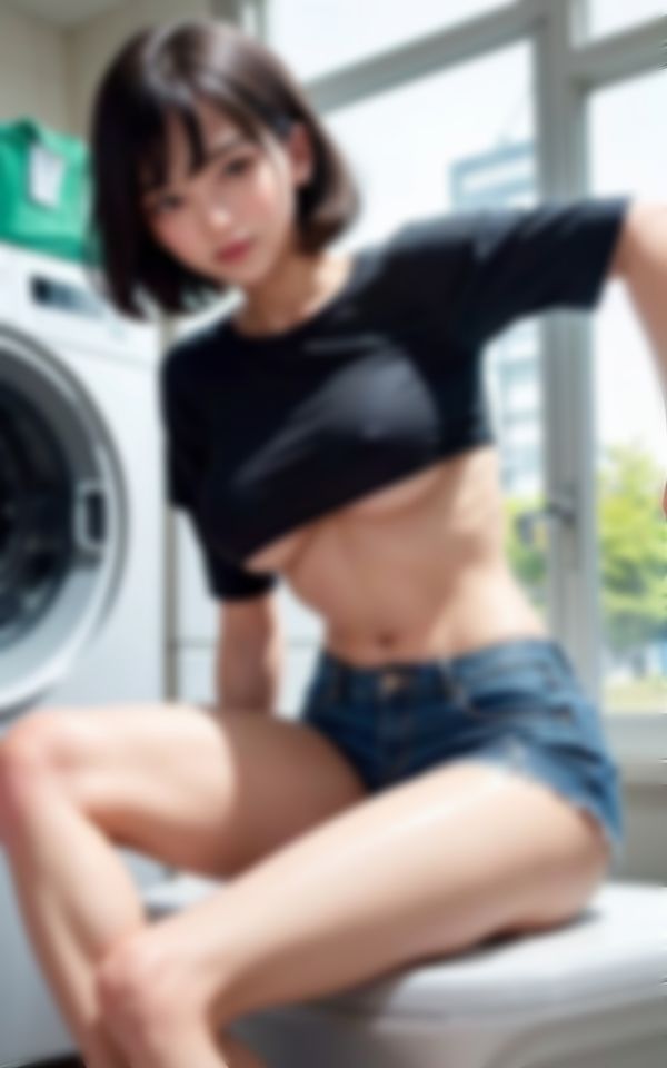 サンプル画像5:コインランドリーで逆ナンしてきたエロすぎる身体の淫乱女子大生(魅せるえいあいLABO) [d_416292]