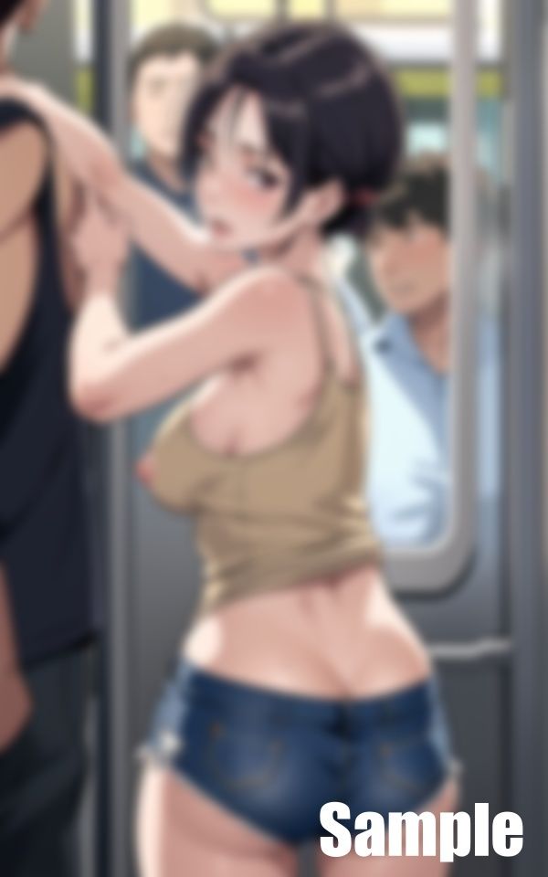 サンプル画像2:美熟女が部屋着で電車に(るしふぁー) [d_416293]