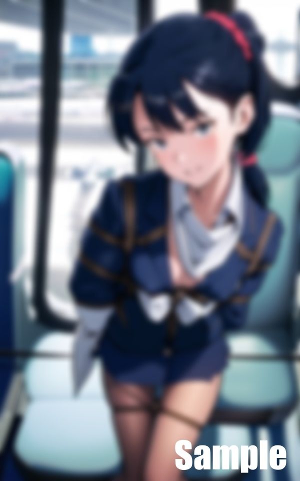 サンプル画像3:緊縛 フライトアテンダント(にゃんころりん) [d_416364]
