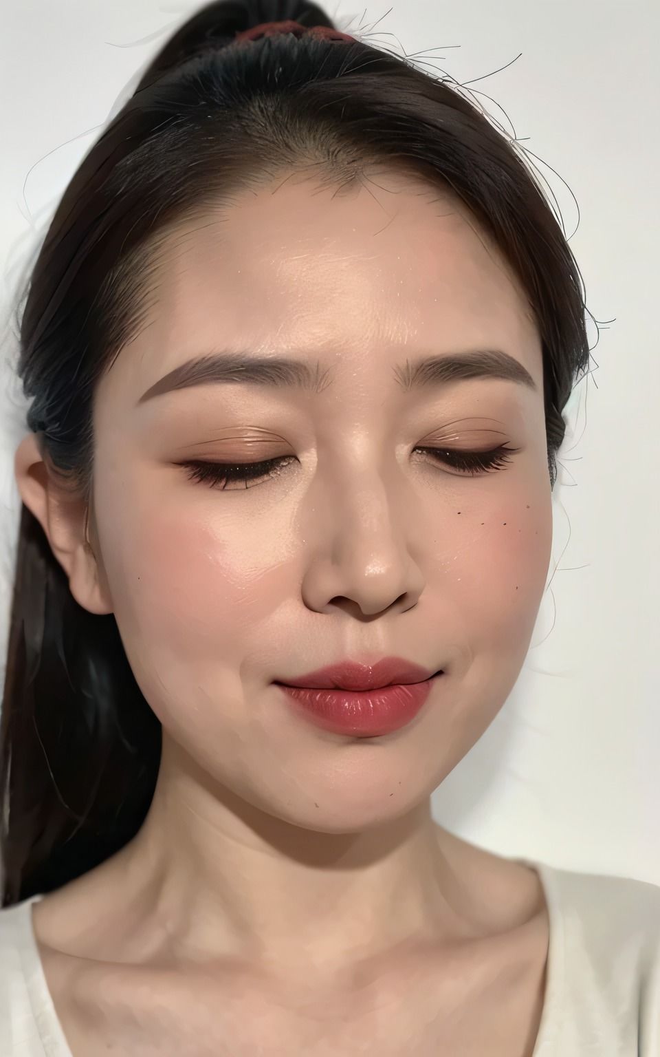 サンプル画像3:AI美熟女「キス顔」コレクション(一発書房) [d_416373]