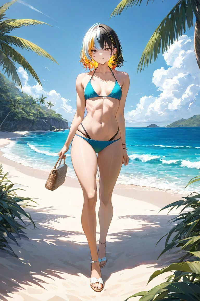 サンプル画像3:多色髪の美少女×フェチCG集(poppypoppy) [d_416376]