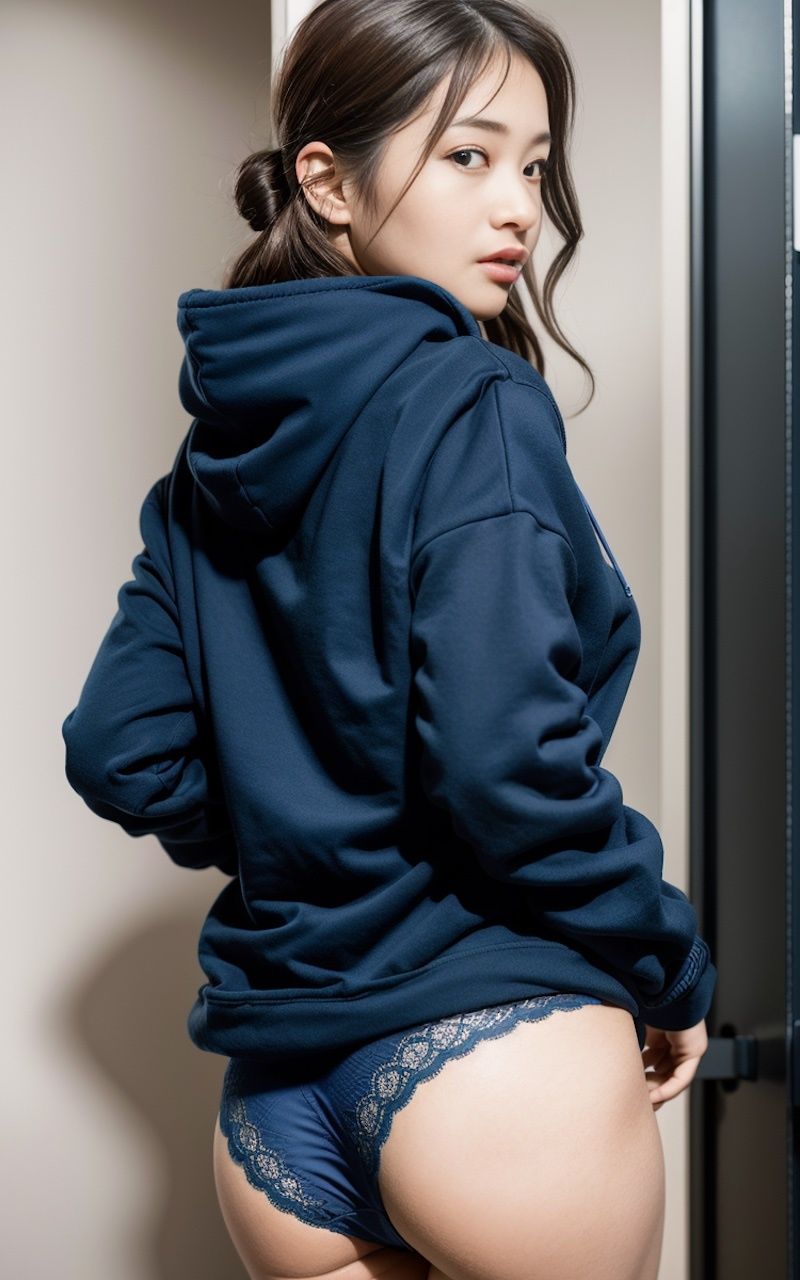 サンプル画像2:扉を開けたら人妻が着替えていたvol.1(AIの贈り物) [d_416414]