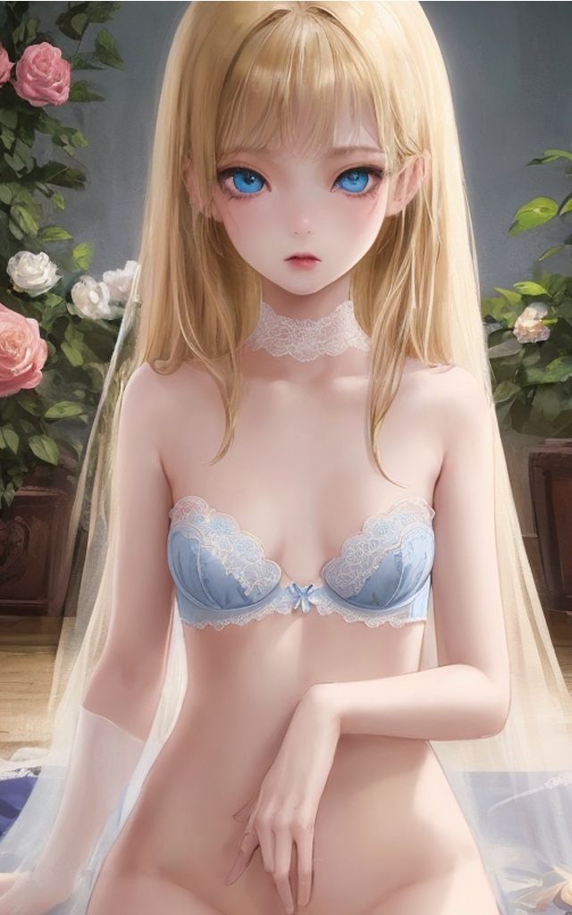 サンプル画像6:Transparent lingerie and flower(AI ARTS UK) [d_416489]