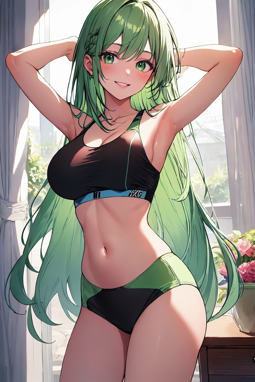 サンプル画像2:AIアイドル写真集山翡翠美翠（ミドリ） 下着部屋着(きゅりうむ) [d_416490]