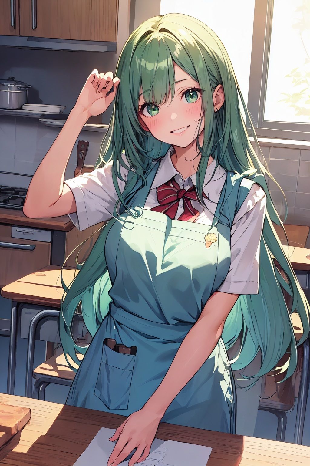 サンプル画像2:AIアイドル写真集山翡翠美翠（ミドリ）学校(きゅりうむ) [d_416502]