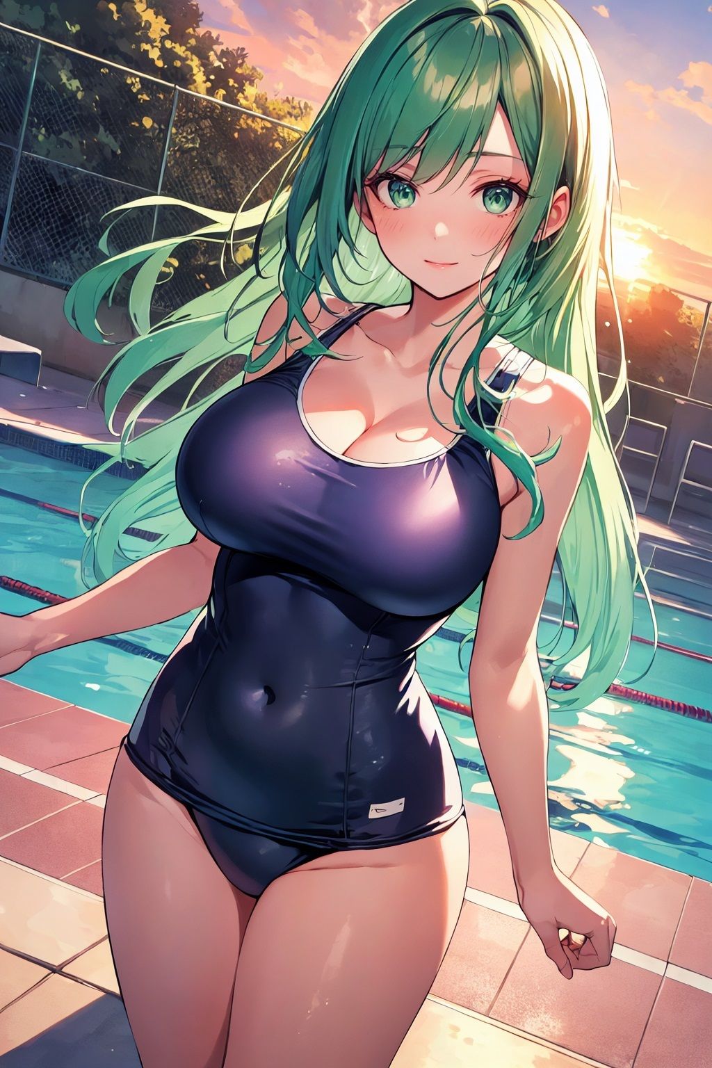 サンプル画像3:AIアイドル写真集山翡翠美翠（ミドリ）学校(きゅりうむ) [d_416502]