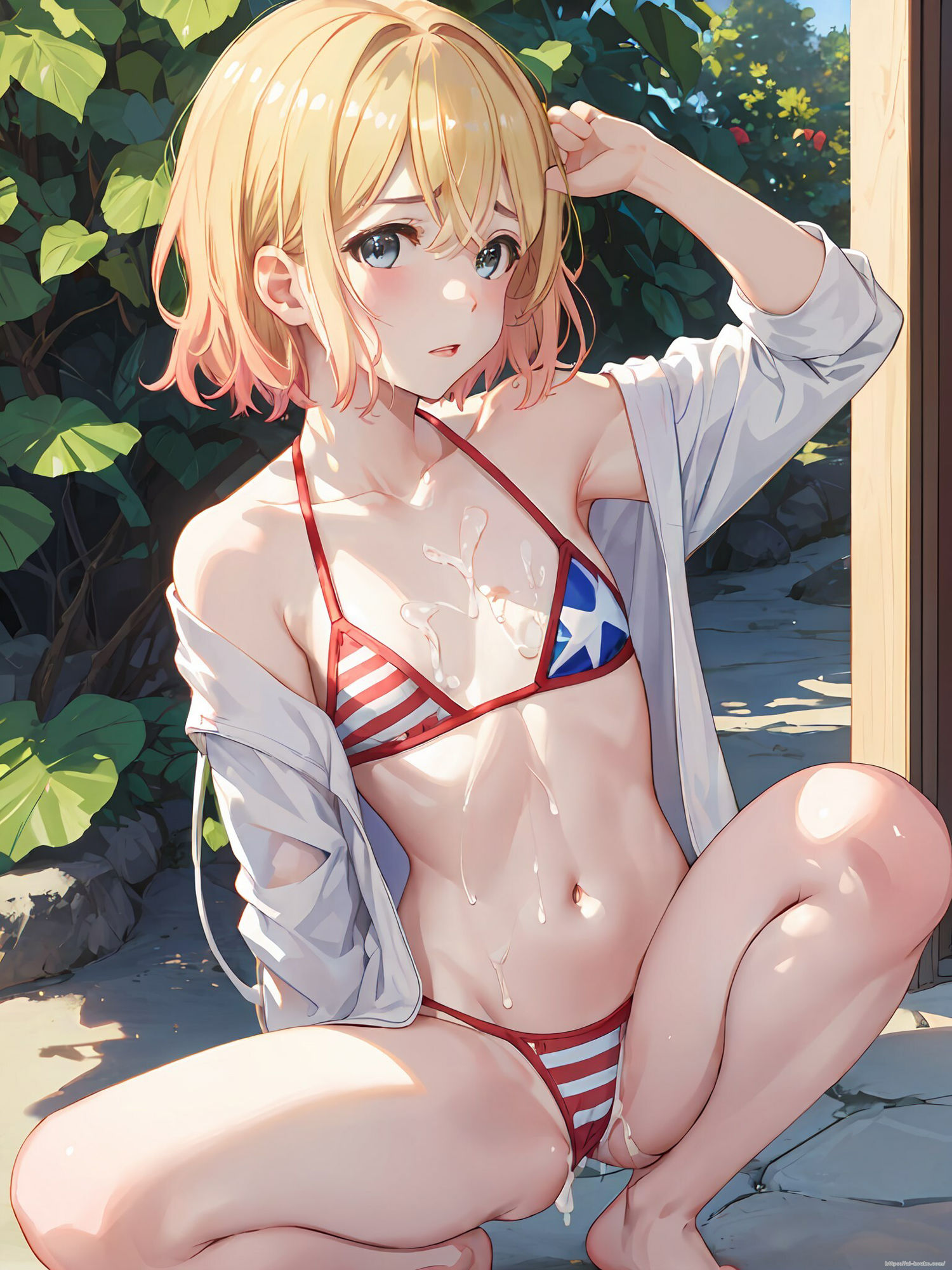 サンプル画像5:AI貧乳少女2024年1月イラスト集(AI貧乳少女) [d_416612]