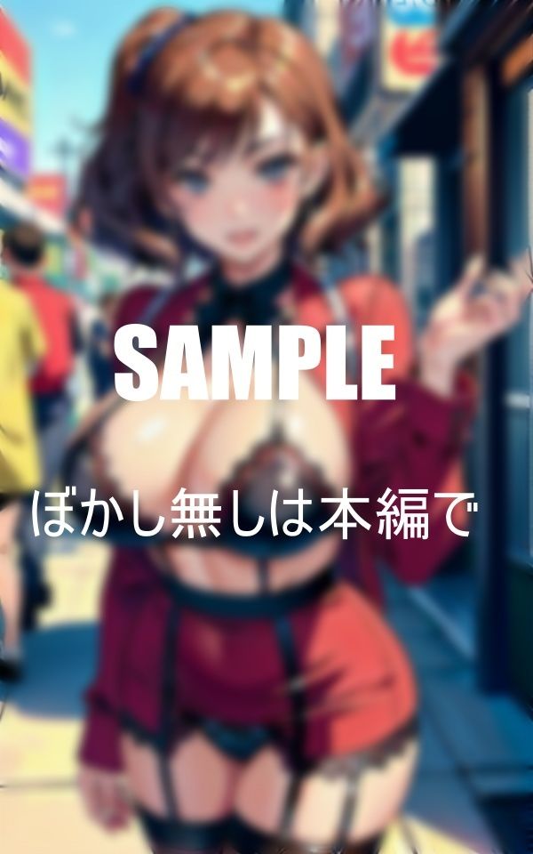 サンプル画像2:巨乳ガーターベルト人妻たちのいやらしぃ〜男根狩り(AI美女LABO.27) [d_416670]