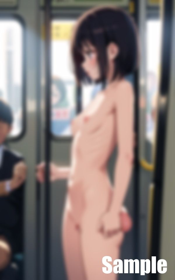 サンプル画像1:全裸で電車に乗る少女(にゅるんべるく) [d_416908]