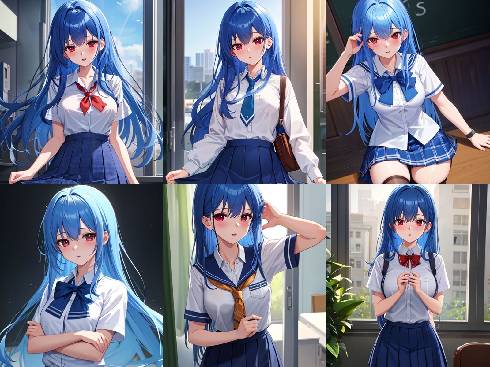 サンプル画像1:青髪JKが中出しセックスでビッチになりアヘ顔をキメた件(ビッチ化計画) [d_416974]