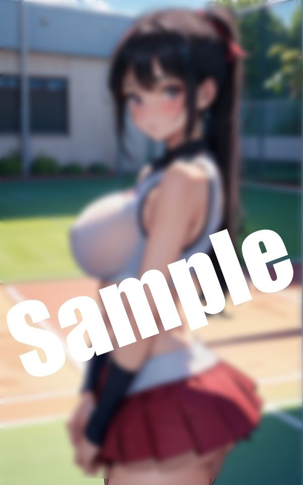 サンプル画像2:テニス部の巨乳美女集合〜夏は乳首が透けて見えるウエアで…(AVMAX) [d_417031]