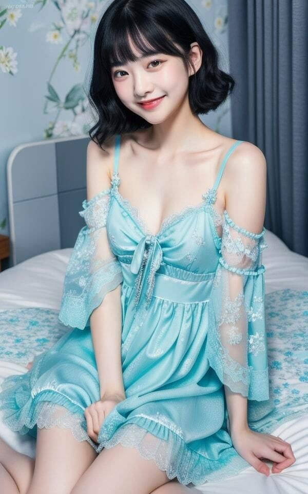 サンプル画像1:可愛い娘のキャミソール姿(天然アワビ) [d_417073]