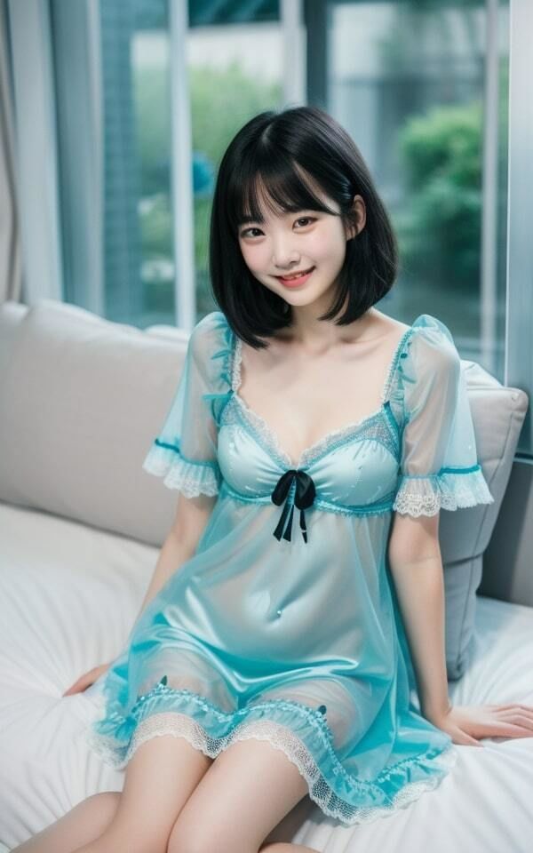 サンプル画像4:可愛い娘のキャミソール姿(天然アワビ) [d_417073]