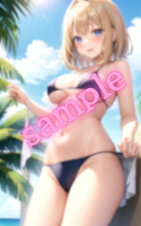 サンプル画像5:ビキニ姿にお着換え中〜【美少女の厳選画像種】(AIラブ4) [d_417325]