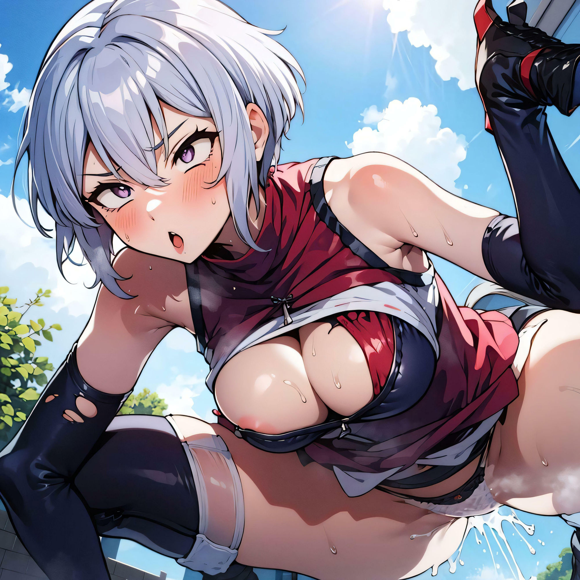 サンプル画像4:私だってたまには脱ぎてえんだ(ひよこの誘い) [d_417327]