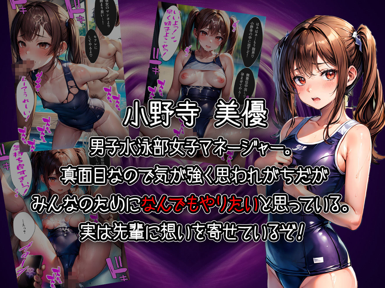 サンプル画像2:5人の部活女子校生を催●アプリで洗脳支配して中出ししまくる話【セリフ付き】(aiもみむ出版) [d_417557]