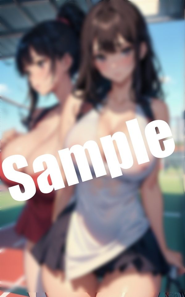 サンプル画像2:夏のテニス合宿〜エッチな妄想したら乳首が立っちゃった(妄想変態企画) [d_417564]