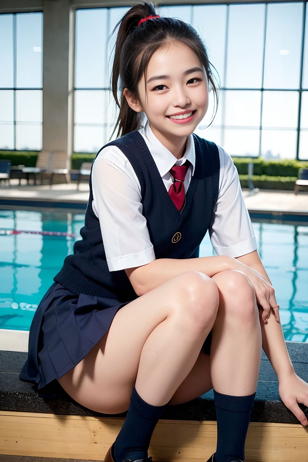 サンプル画像3:開脚おまんこ丸見え学園(AIの日常キリトリ研究所) [d_417801]