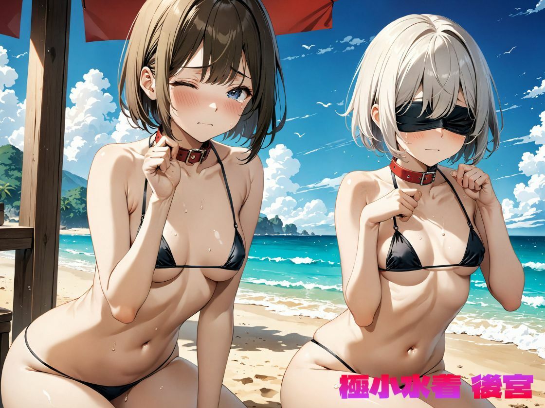 サンプル画像3:極小水着後宮/マイクロビキニハーレム 〜 グラドル牝犬化計画 Vol.2【4K】(牝あんな) [d_417804]