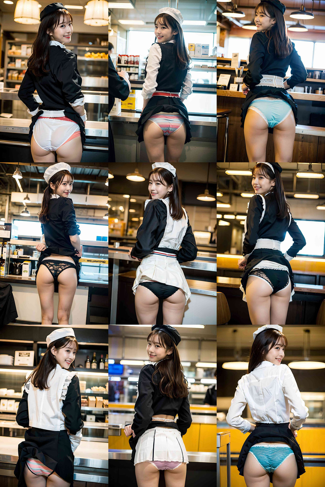 サンプル画像1:やけに丈の短いS級美女のメイド喫茶(SakuraBooks) [d_417806]