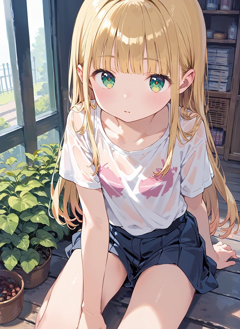 サンプル画像1:金髪美少女ちゃんと らぶらぶえっち(くりめろん) [d_417915]