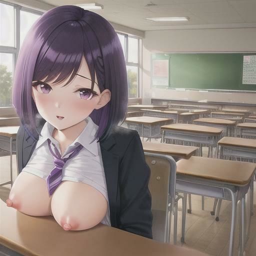 サンプル画像4:紫ボブカットちゃんのどこでも露出！！(まんまんちん) [d_417959]