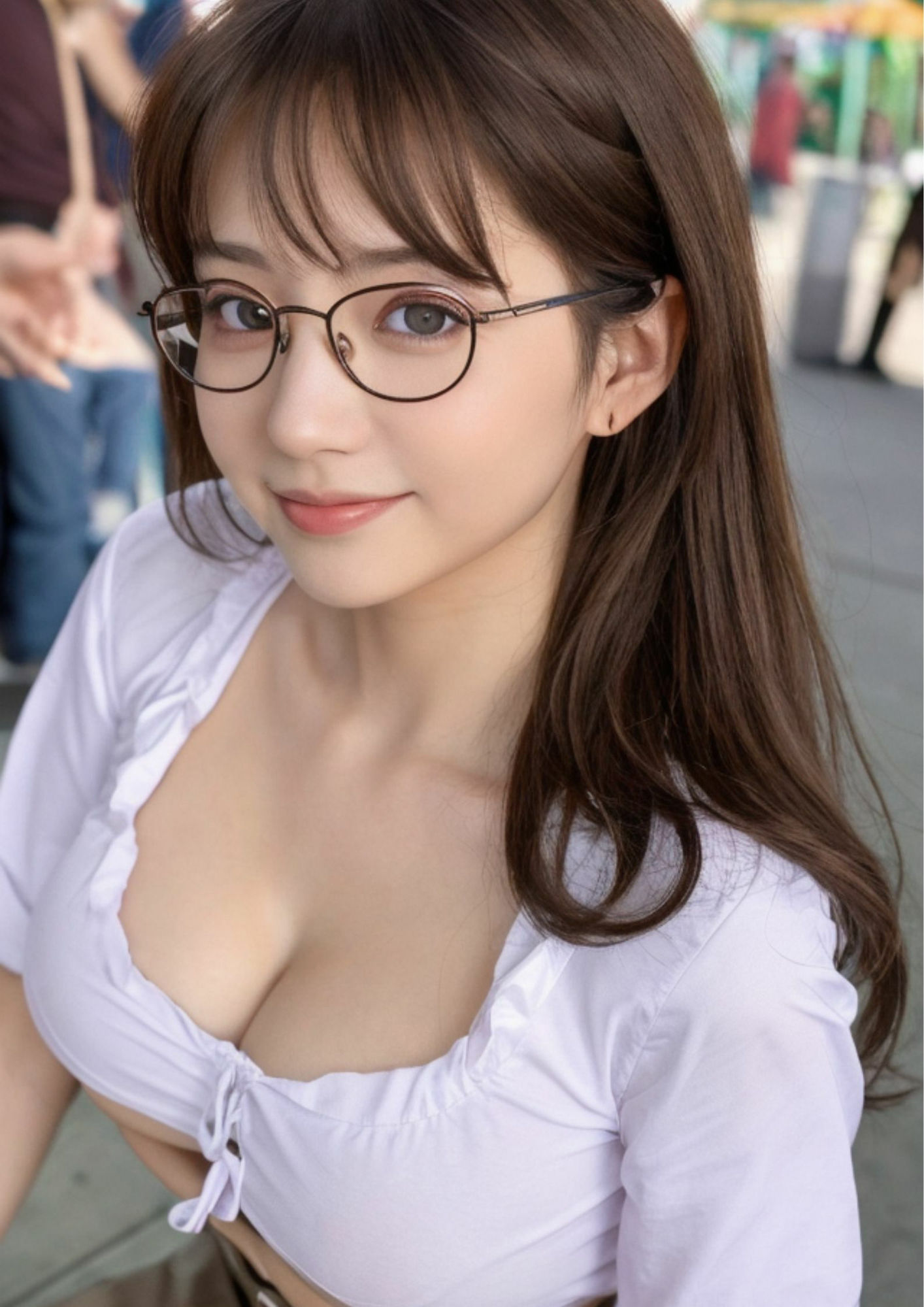 サンプル画像5:メガネの似合う彼女 シリーズNO.2 デート編(アホデン) [d_418005]