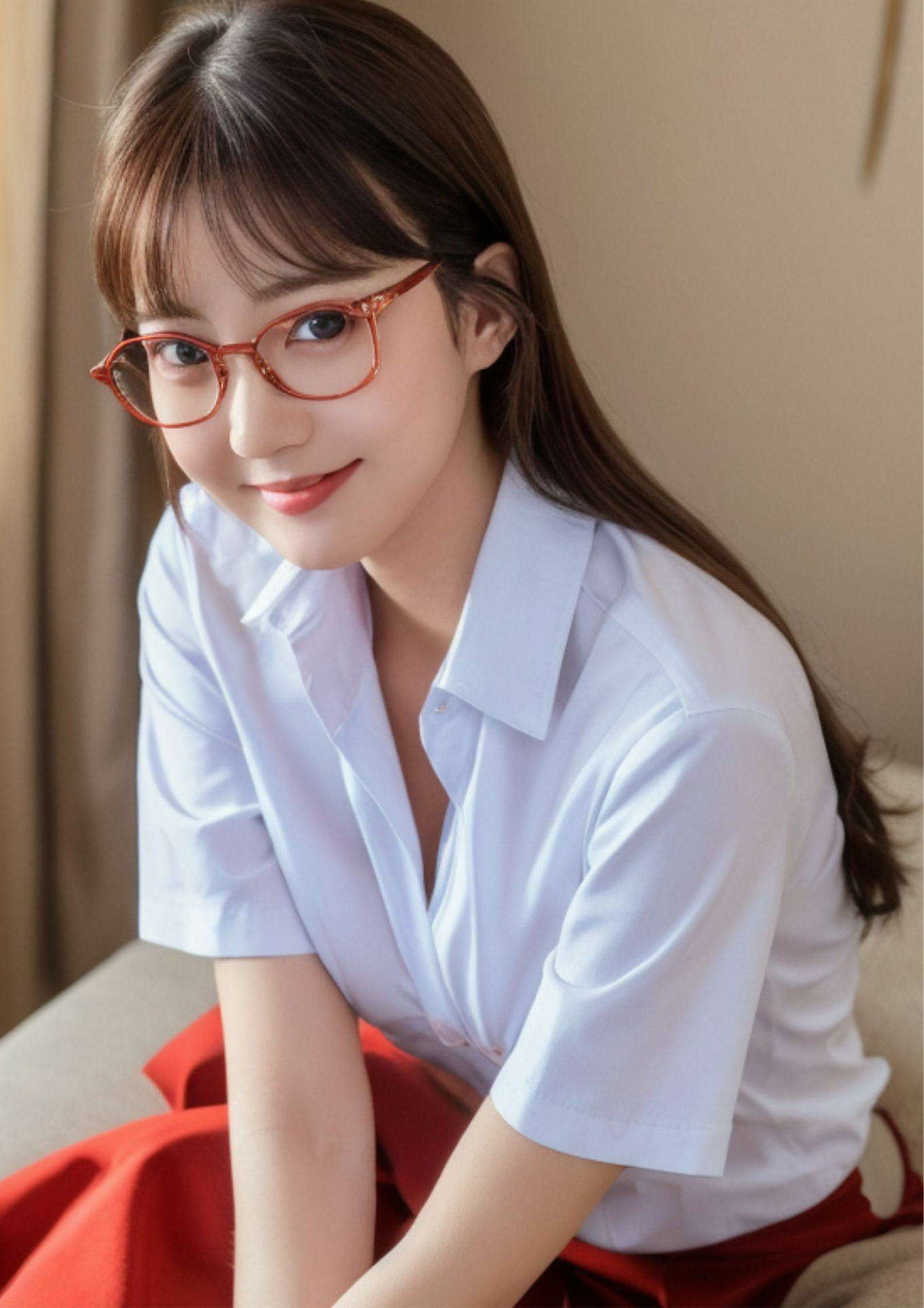 サンプル画像1:メガネの似合う彼女 シリーズNO.3 エッチ編(アホデン) [d_418006]