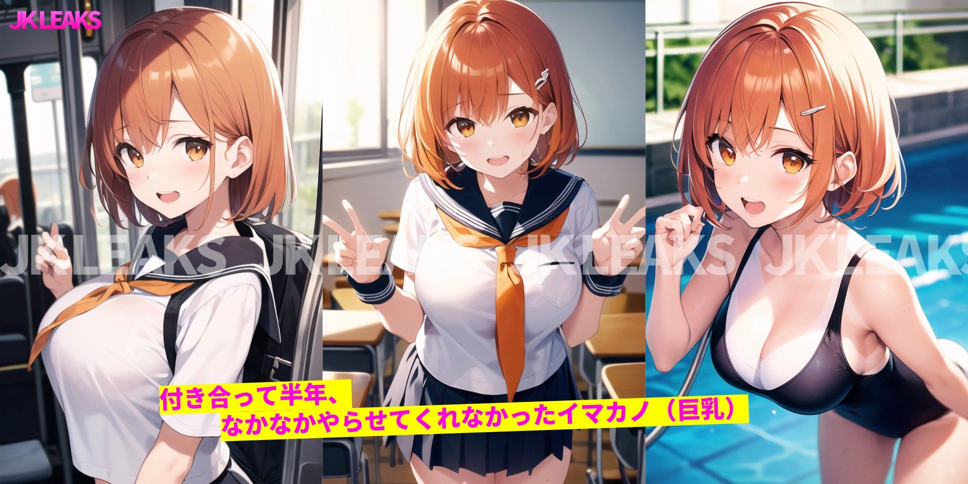 サンプル画像1:JK LEAKS 23 – ドキドキ無人島エッチ編 -【おまけアニメ付】(AniyA) [d_418039]