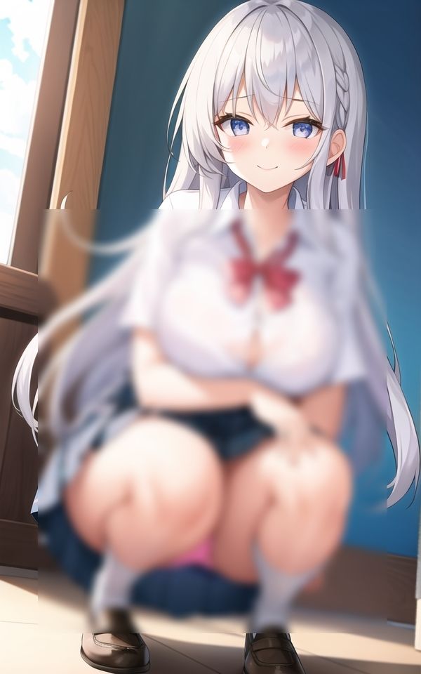 サンプル画像4:学年一番の美女がパンチラ見せてくれた(はごろも) [d_418127]