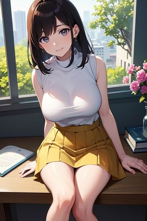 サンプル画像5:女上司の巨乳を見てたらムチムチのカラダで誘惑された(AIバブみ) [d_418163]