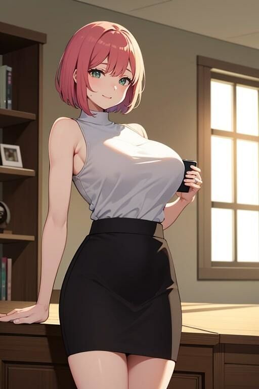 サンプル画像6:女上司の巨乳を見てたらムチムチのカラダで誘惑された(AIバブみ) [d_418163]