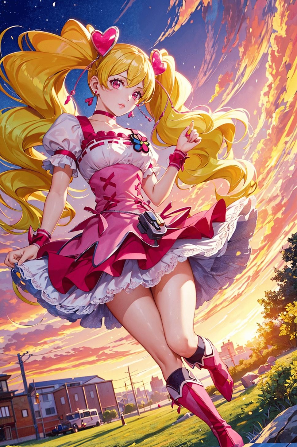 サンプル画像2:【フレッシュプ〇キュア！】キュ〇ピーチ 桃〇ラブの写真集(DJart_ISUKO) [d_418176]