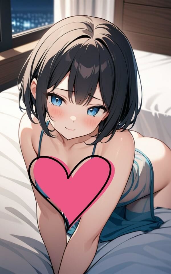 サンプル画像1:恥じらいのキャミ姿(おしくらまんじゅう) [d_418269]