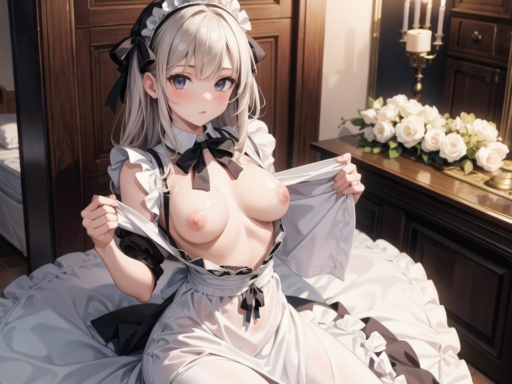 サンプル画像2:【200枚】可愛い、優しい、エロい。〜ち〇ぽの休まる暇がないドスケベメイドハーレム〜第二弾(フラミンゴ) [d_418305]