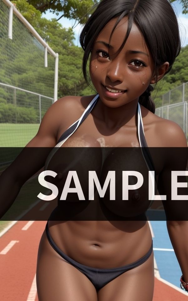 サンプル画像3:アフリカから多数参加 女だらけの運動会(ピンクスパーク) [d_418538]