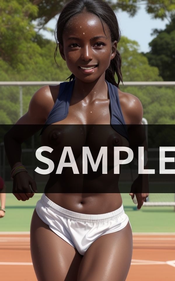 サンプル画像5:アフリカから多数参加 女だらけの運動会(ピンクスパーク) [d_418538]