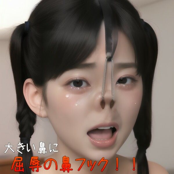 サンプル画像3:鼻フェチのための大きい鼻を持つ女の子たち〜鼻フックを添えて〜(乳房研究所) [d_418658]