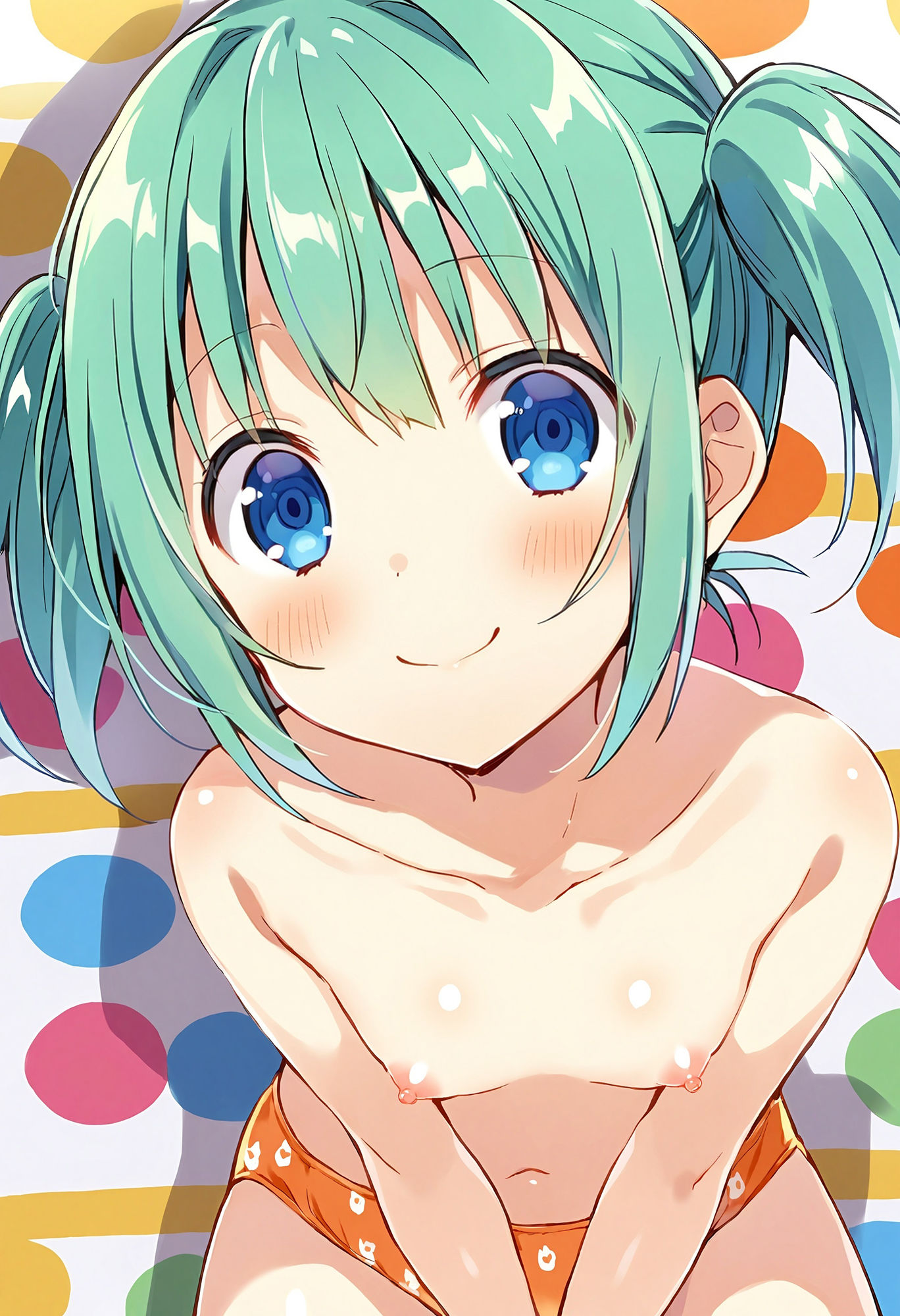 サンプル画像5:パンツ姿の貧乳少女の乳首を様々な方向から眺めたい(でのいず) [d_418804]