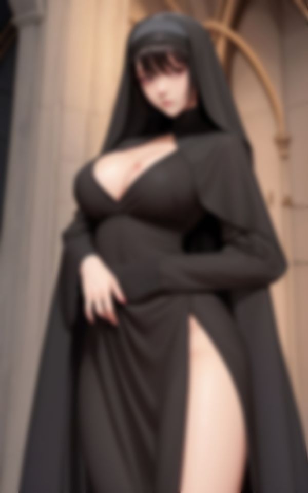 サンプル画像3:発情が止まらない人妻新人シスター禁断の淫乱写真集(魅せるAI社) [d_418891]