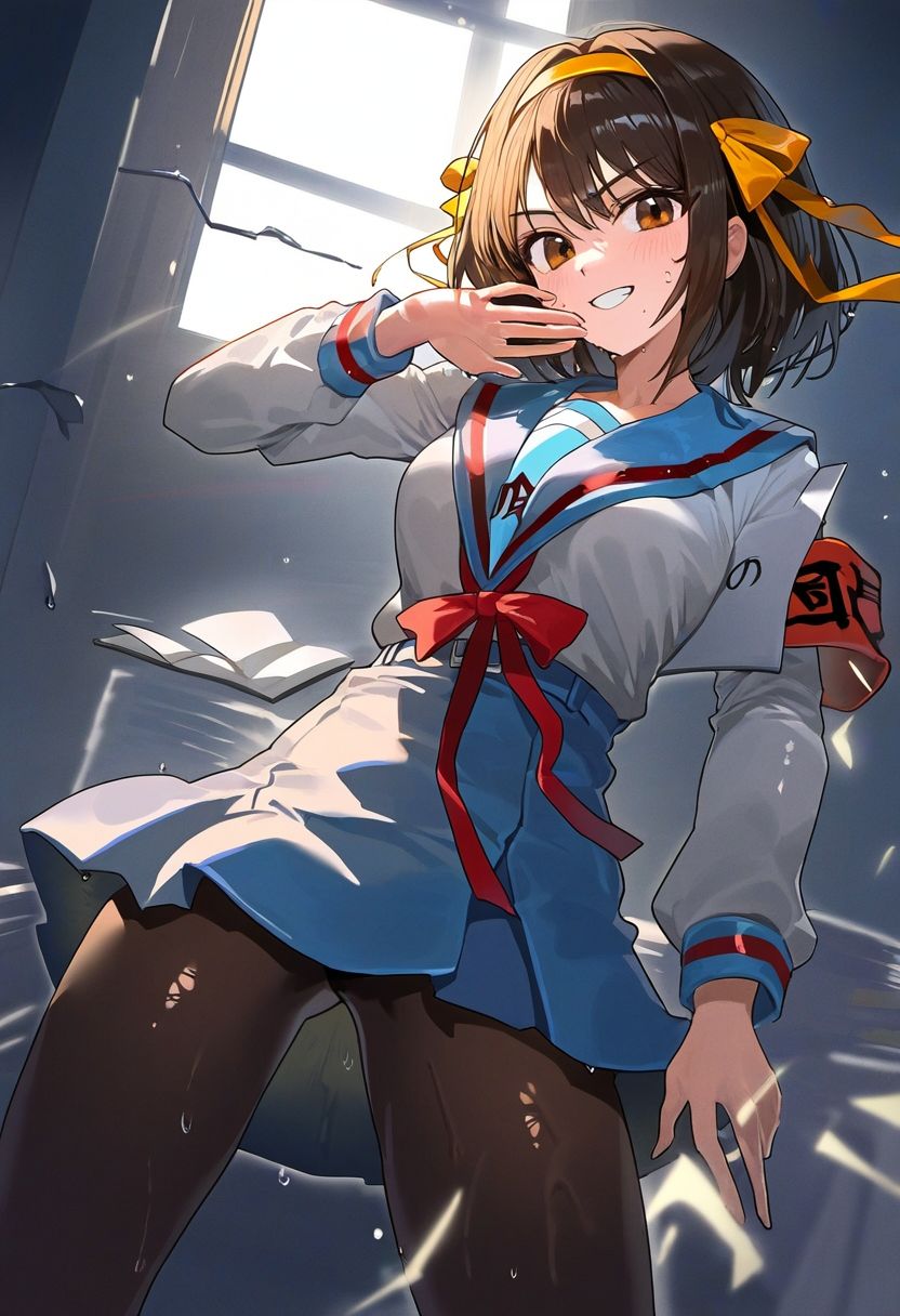 サンプル画像1:涼宮ハ◯ヒのグラビア(ぱーぷるでい) [d_418912]