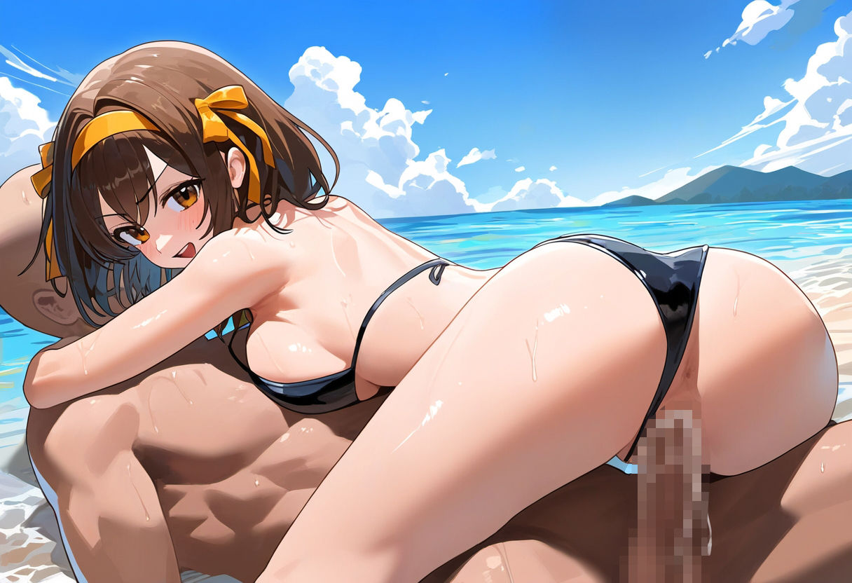 サンプル画像6:涼宮ハ◯ヒのグラビア(ぱーぷるでい) [d_418912]