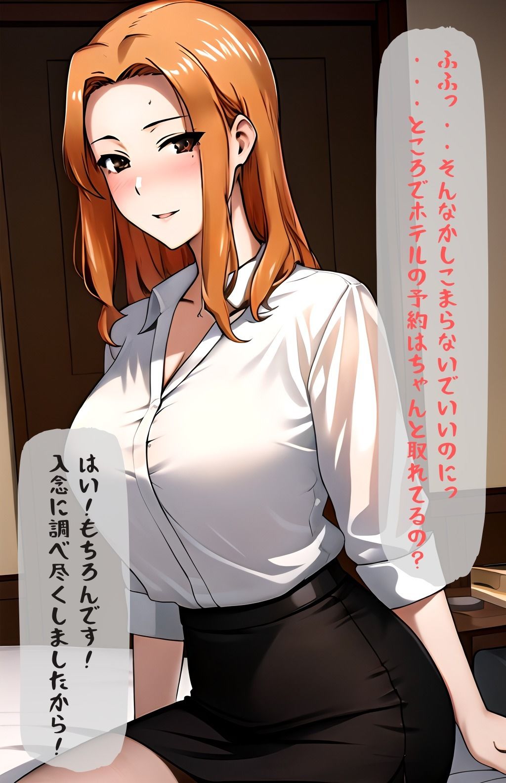 サンプル画像2:橘京香 後輩君との甘い夜(ぶるーしゃとー) [d_418993]